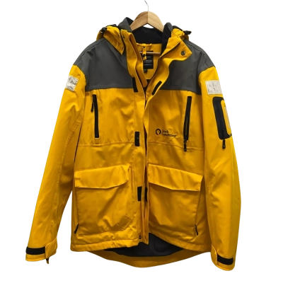 Quark Expeditions Polar Parka Mens  Size L Winter Jacket Grey / Yellow 