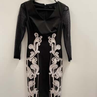 Karen Millen Womens  Size 6 Black  Pencil Dress