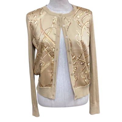 Ralph Lauren Womens  Size Petite Cardigan Cool Gold 