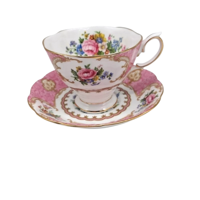 ROYAL ALBERT  LADY CARLYLE TEA CUP AND SAUCER SET