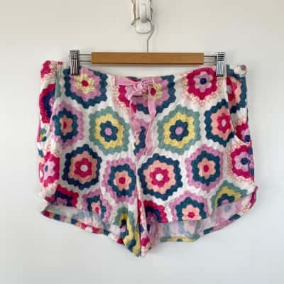 Peter Alexander Colourful Pattern PJ Shorts Size S 