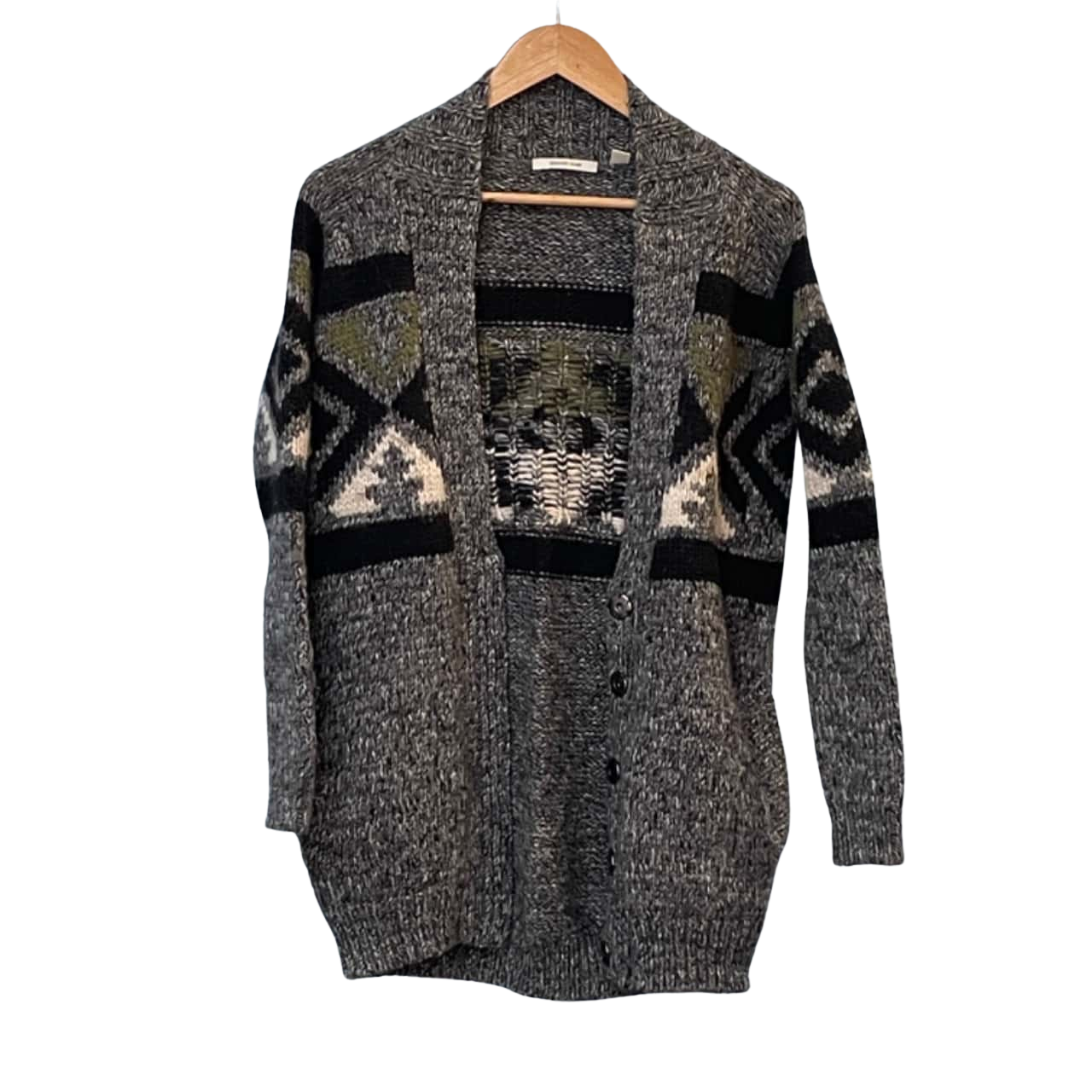 Country Road Womens Size XS Cardigans Black / Grey / Multicoloured (s)