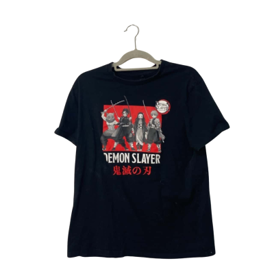 Demon Slayer T SHIRT Size L Black  