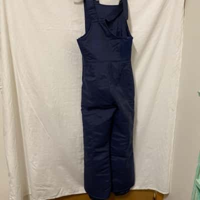  Womens  Size 10 Navy Blue ski bib & brace pants 