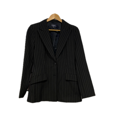 MEXX Womens  Size 8 Blazer Black  / Pinstriped / White 
