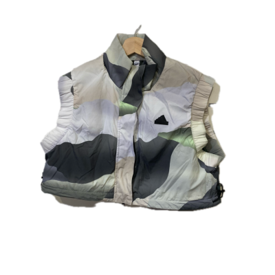 Adidas Kids Jacket  Size M Green / Grey / White 