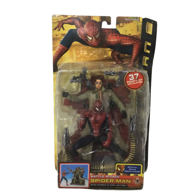 Spider Man- Battle Attack With Punch & Kick Action 2004 BNWT 