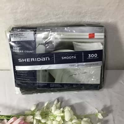 Sheridan Coal 300TC Single Bed Quilted Bedskirt (new)