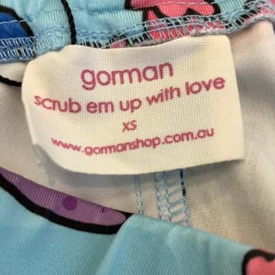 Gorman Womens  Label Size XS `Scrub Em Up with Love' Pants Multicoloured 