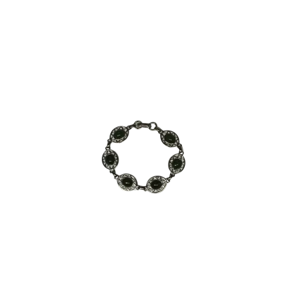  Womens Bracelet Green / Silver 