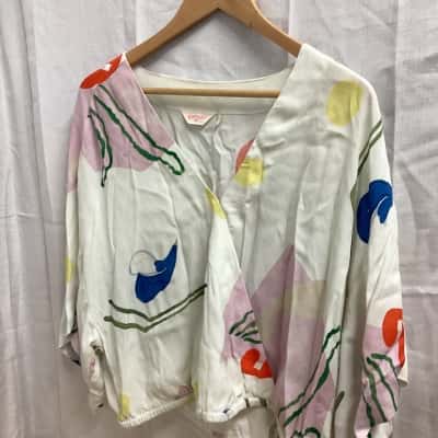 Gorman Womens  Size 16 Two Way Top Multicoloured