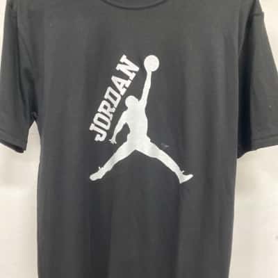 Jordan Mens  Size L Short Sleeve T-shirt Black  