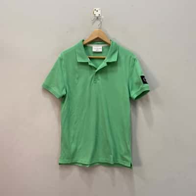 Calvin Klein Jeans Mens  Size M Polo Shirt Green 