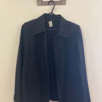  Womens  Size M Blazer Black  