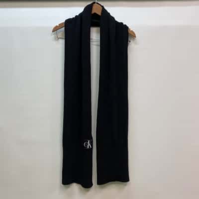 Calvin Klein Unisex Black Scarf