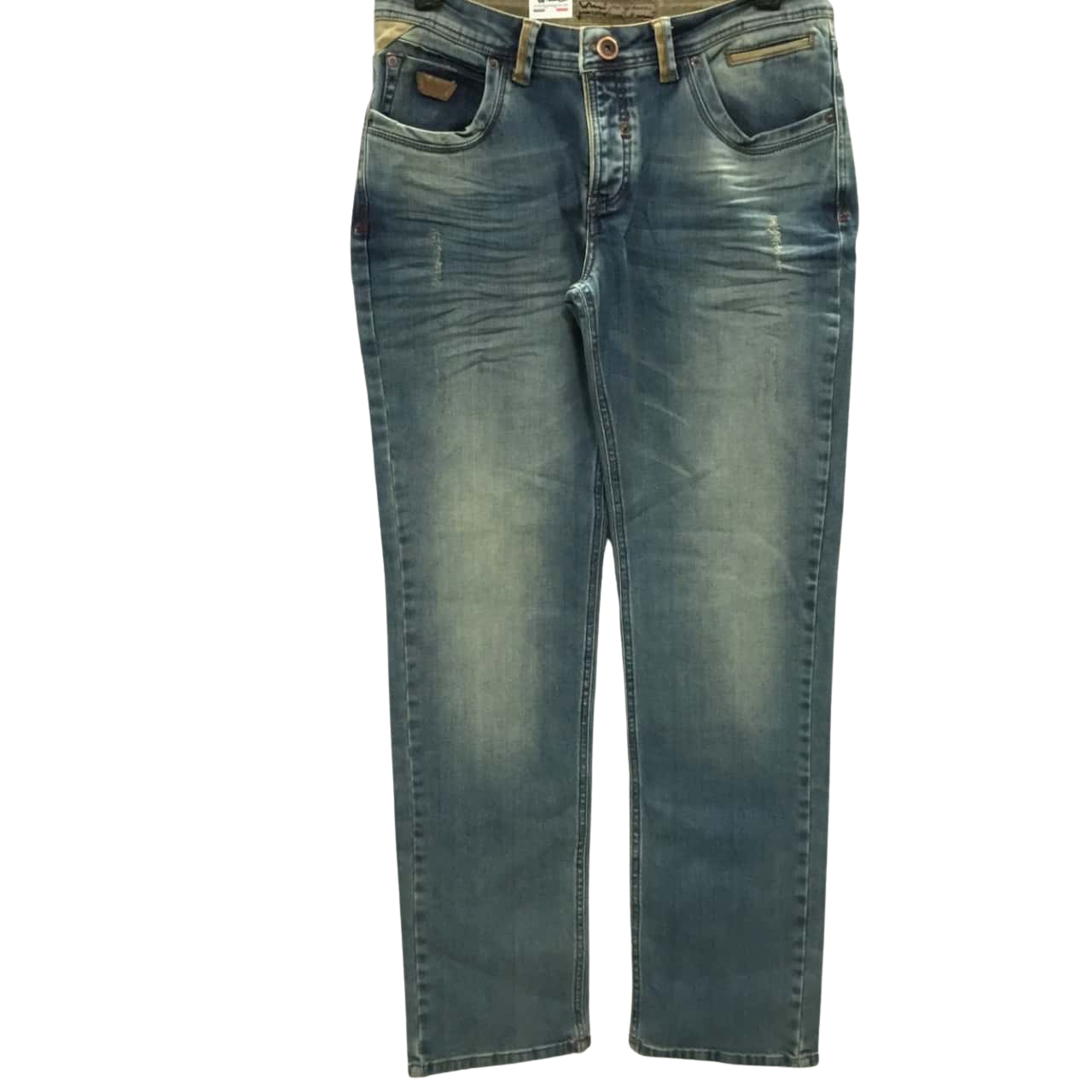 Wam Denim Mens Straight Leg Jeans, Size 