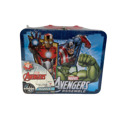 Marvel Avengers 48pc Jigsaw Puzzle in Metal Carry Case - Sealed New