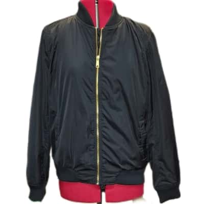 Old Navy Womens  Size L Bomber Jacket Black  