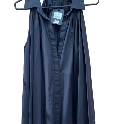 Brave + True Womens  Size L Button Up Top Black  