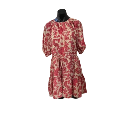 The Fated Size 8 Floral Dress Cream / Pink  