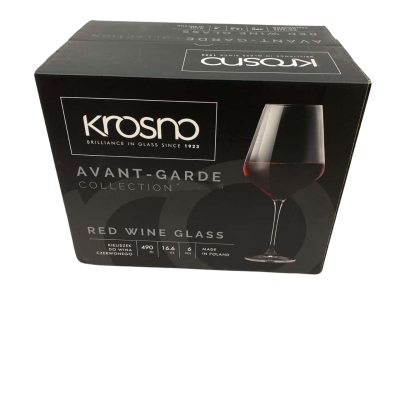 Krosno Avant-Garde Collection x6 Red Wine Glasses 