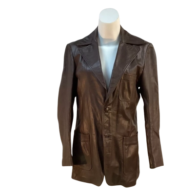Treloar Women's Size 12 - 14 Brown Leather Jacket