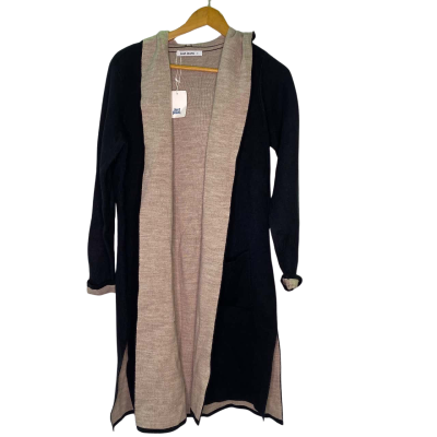 Just Jeans Womens  Size M Open Jacket Beige / Black  