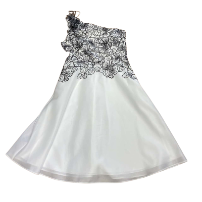 Anthea Crawford   Size 12  / Cocktail /Formal Dress / Midi Dress Black  / White 