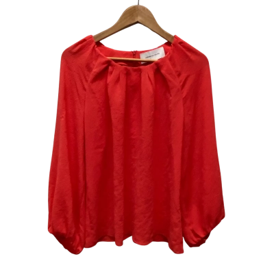 Veronika Maine Womens  Size 10 Long Sleeve Shirt Peach 