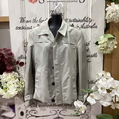 Calibre Brand! EVERYDAY CROPPED BLAZER JACKET! Mens  Size S Blazer Beige 