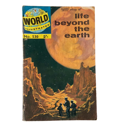 World Illustrated Story Of Life Beyond The Earth Vintage 1960’s Full Colour UK Comic Book