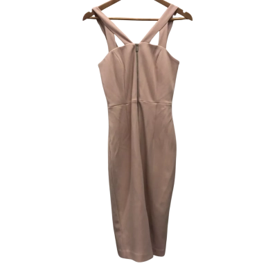 Portmans Womens  Size 10 Midi Dress Beige 