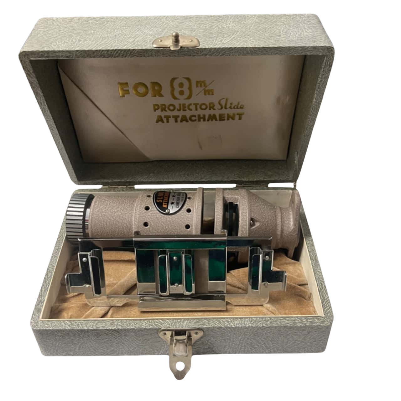 Vintage BELL & KOON SLIDE ATTACHMENT for 8mm Cine Projector in Case