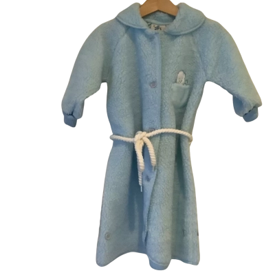 Vintage* Winkin & Blinkin.    Blue Sherpa Dressing Gown.   Size 1 