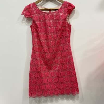 Review Womens  Size 8 Mini Dress / Sleeveless Dress  Pink  