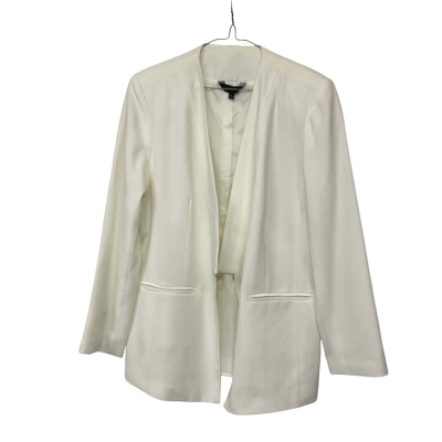 Liz Jordan Womens  Size L Open Jacket Cream - NEW