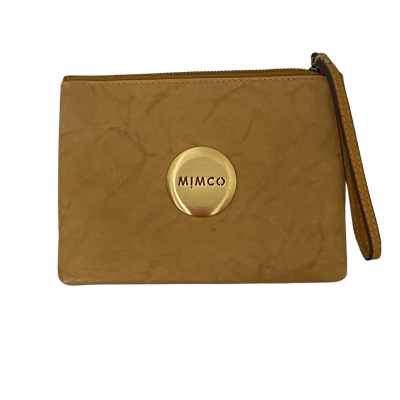 Mimco Womens Clutch / Purse Mustard 