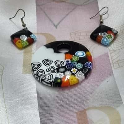  Womens Earrings / Pendant Murano