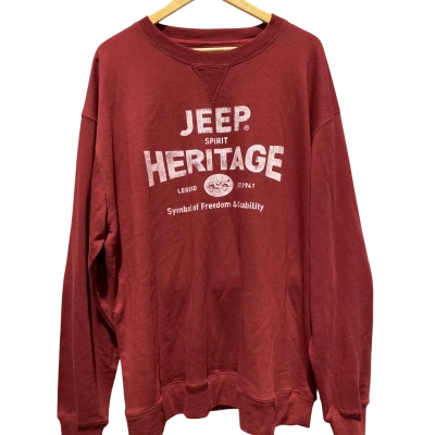 Jeep Mens  Size XXL Long sleeve T-Shirt Maroon 