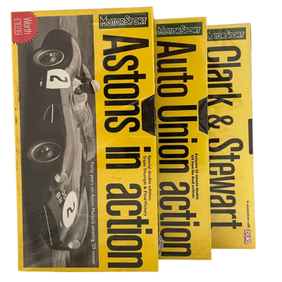 MotorSport Astons in Action, Auto Union in Action & Clark & Stewart Set of 3 VHS Tapes