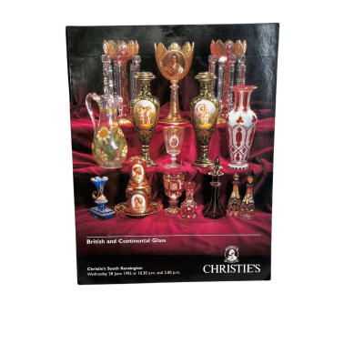 Christie's auction catalogue titled "British and Continental Glass