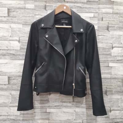 Forever New Womens Biker Jacket / Open Jacket / Suit Jacket Black