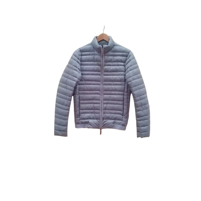 Womens Armani Exchange Silver White Duck Feather Puffer Jacket Size XS