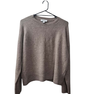 & other stories Women's Size L Crew Neck Jumper Beige 