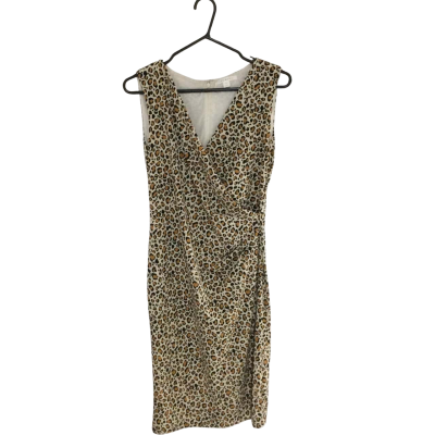 Trenery Womens Size XS Midi Dress Animal print 