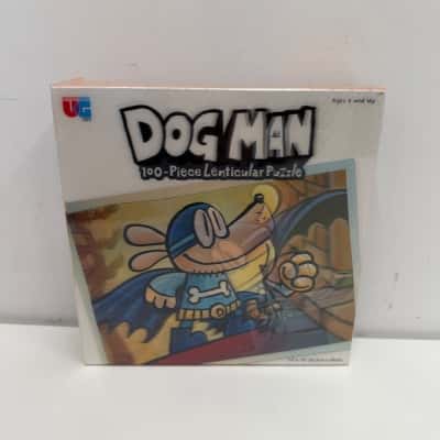 NEW - University Games Dog Man 100-Piece Lenticular Puzzle