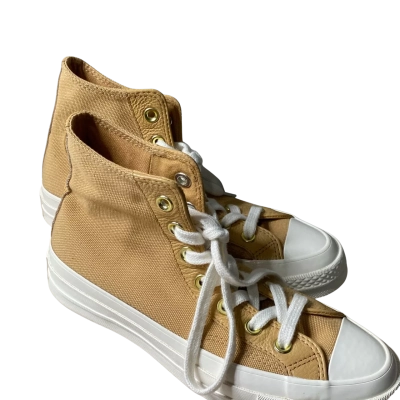 Converse Unisex Hi-Top Gold Sneakers Size 5