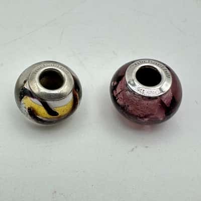2 x Michael Hill  Murano 925 Italy Charms