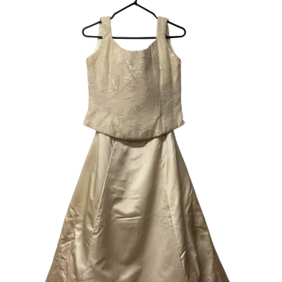  Womens Vintage Mariana Hardwick Size 18 Cream Bridal Dress