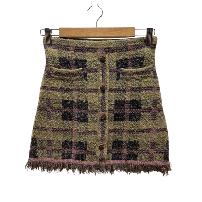 Zara Womens  Size S Black  / Green / Pattern / Pink  